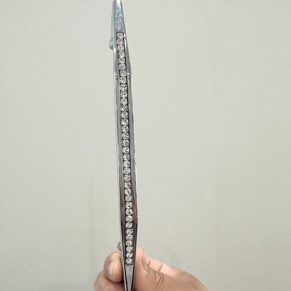 6" Swarovski crystal cabinet or drawer handles and screws - Picture 2 of 5